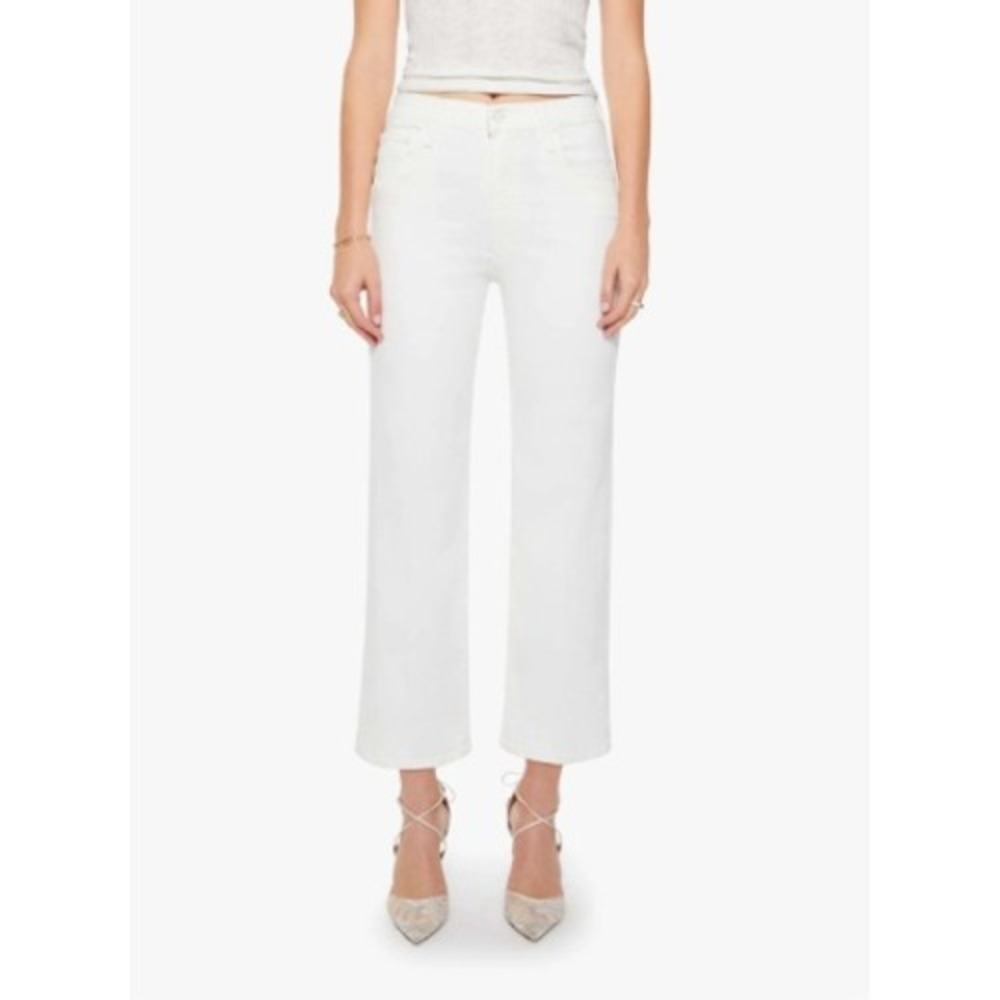 Mother The Rambler Zip Ankle Jeans Fairest Of Them All White Women Size 30 Denim